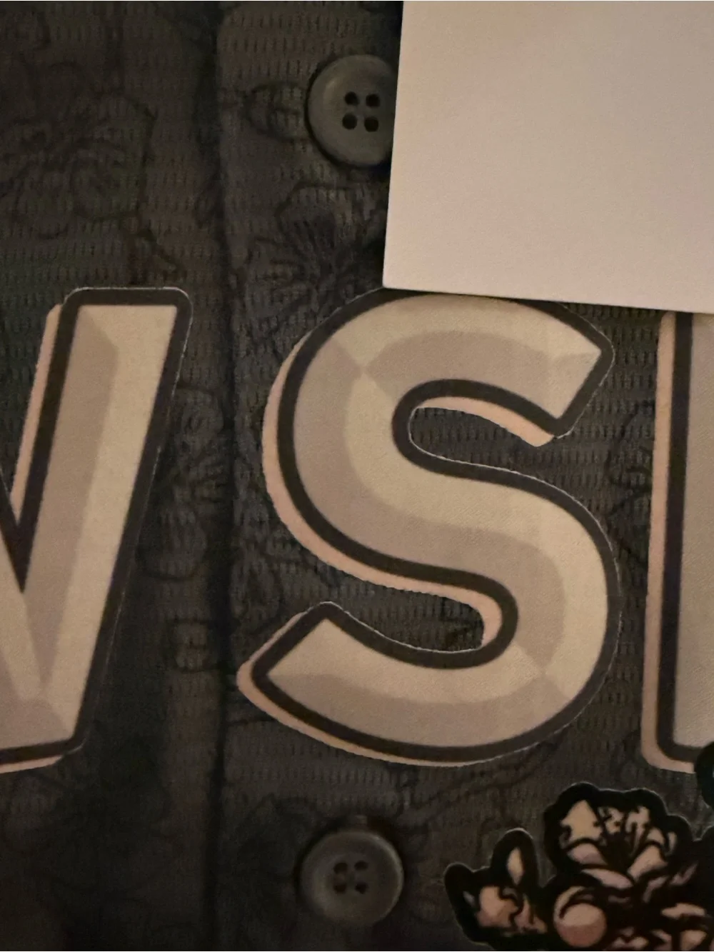 Nike Kids WSH Gray Baseball Jersey with Floral Accents